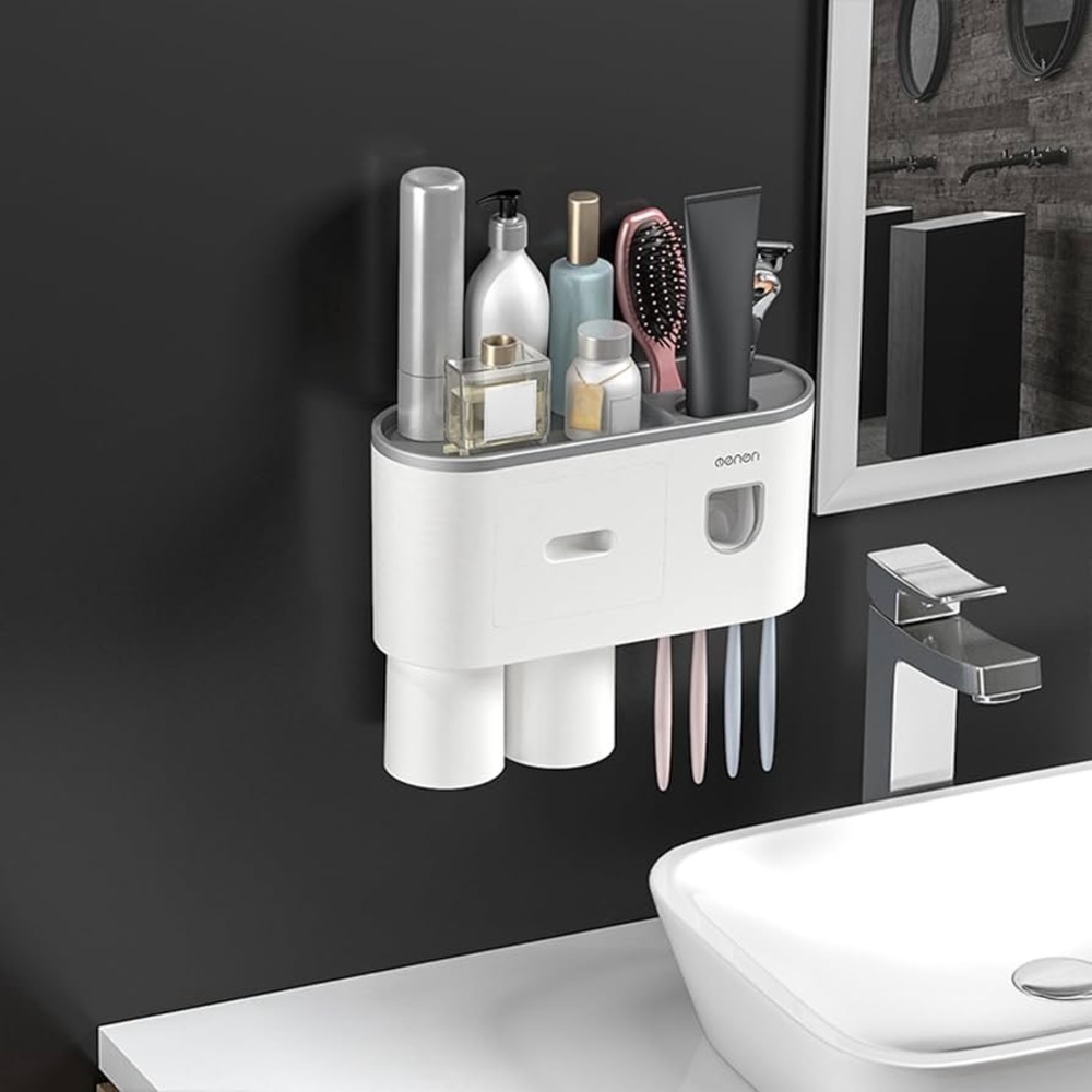 Toothpaste Dispenser + Organizer